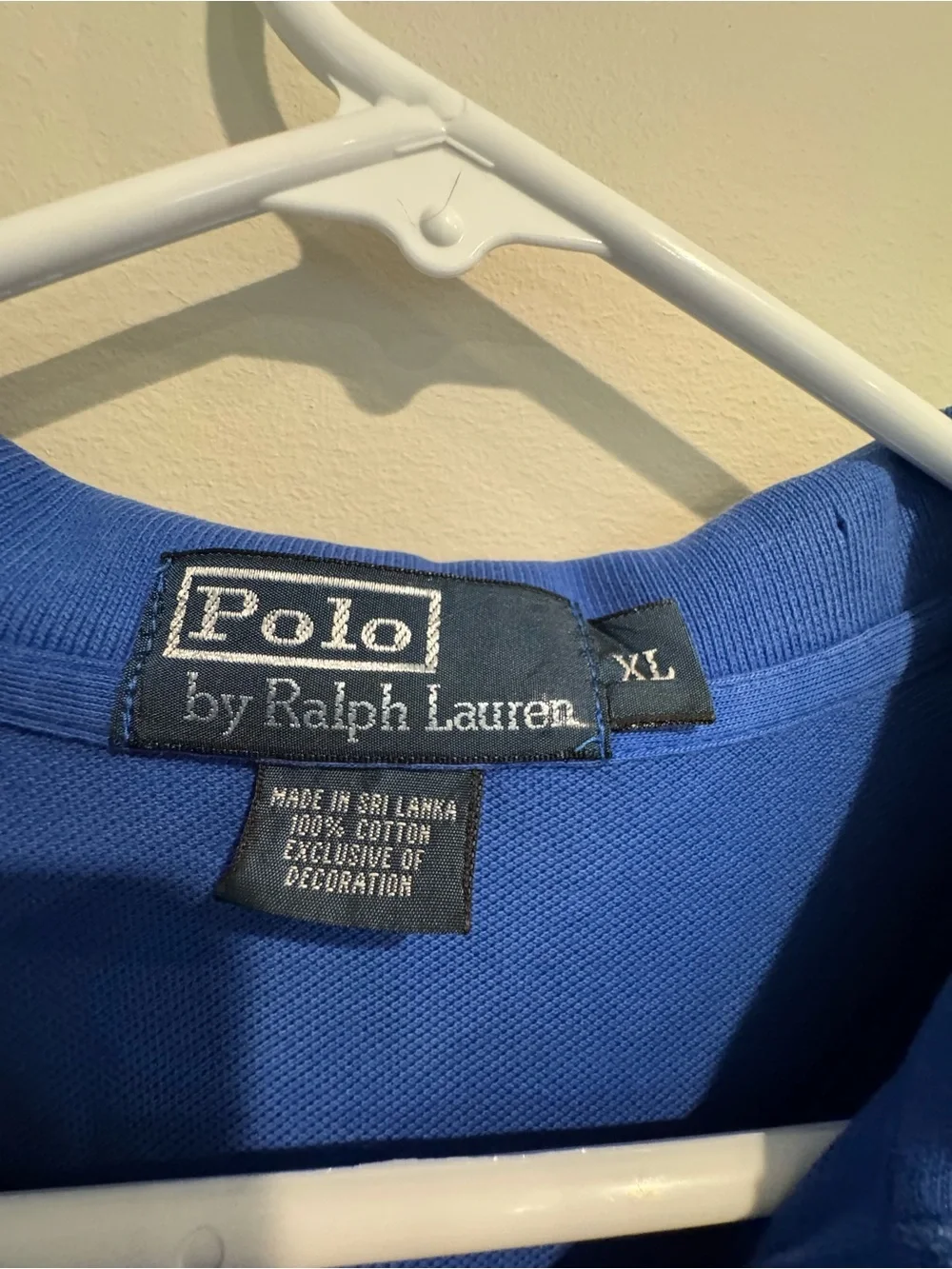 Ralph Lauren Royal Blue Polo with Lime Green Logo